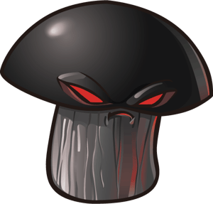 This is the Avatar Image for the Doomshroom (PVZ 1) AI Voice and Text to Speech Generator